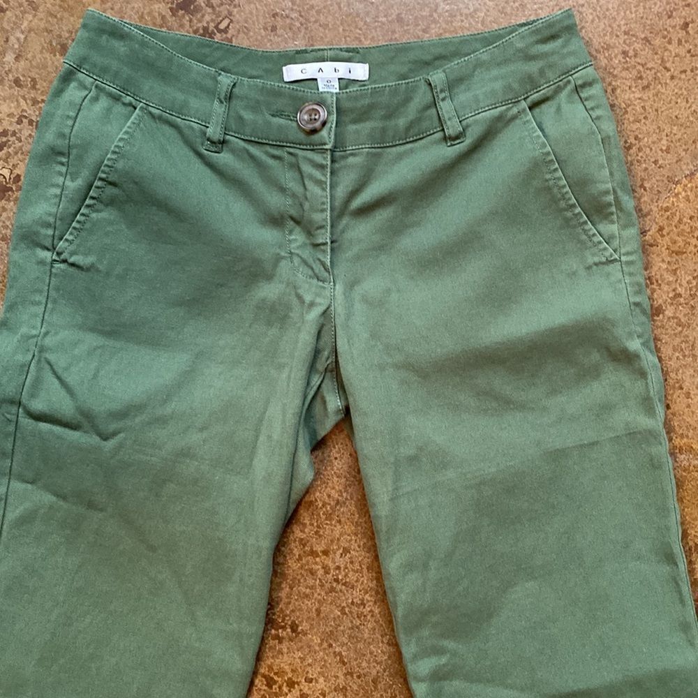 Cabi
olive green flat front chino khaki pants - Picture 4 of 8